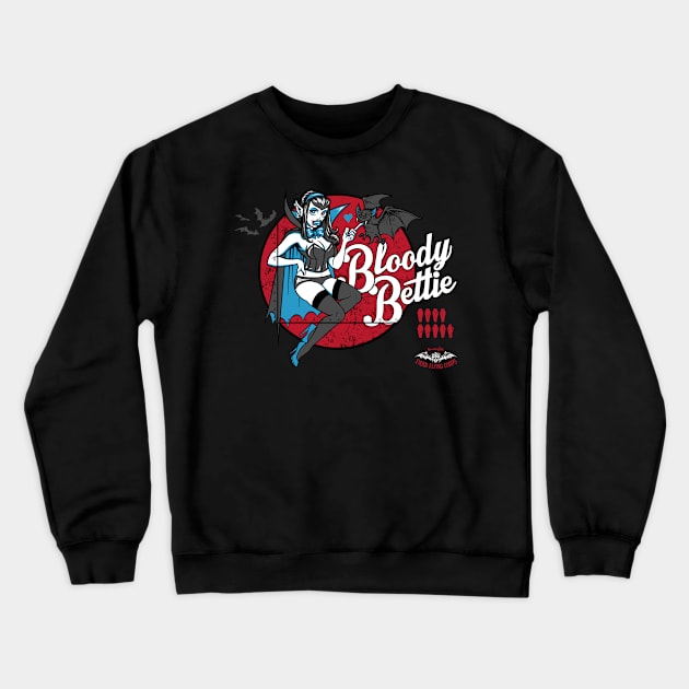 Bloody Bettie Crewneck Sweatshirt by heartattackjack